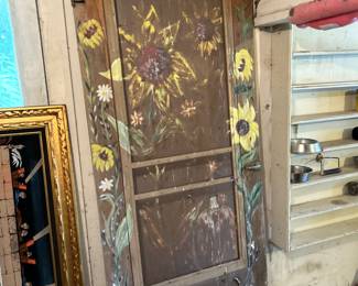Vintage screen door