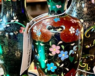 Vintage Cloisonné vases