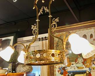 Vintage brass chandelier