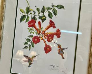 Limited-edition signed artist proof hummingbird print – by Cheryl Ann Kinney 