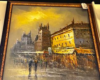 Vintage oil on canvas