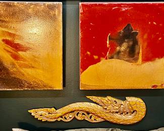 Set of 3 oil on canvas by Steve Fisher