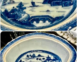 Antique 1880’s Canton, China vegetable dish 