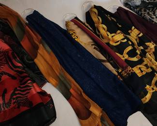 Lot of scarves