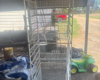 Metal storage bins