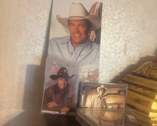 George Strait book, CDs and cassettes