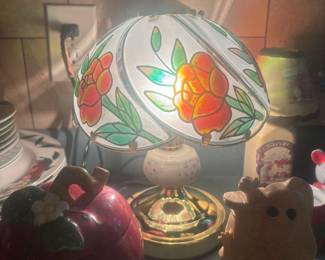 Beautiful stained glass touch lamp