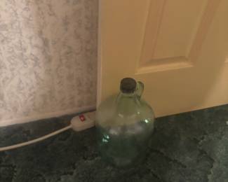Small glass bottle