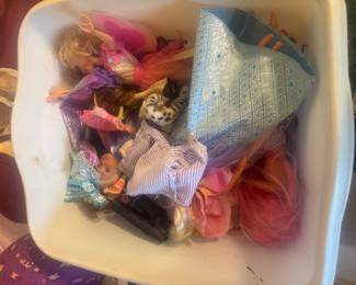 Barbies and clothes