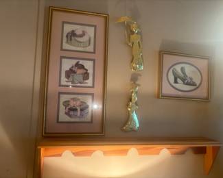 Victorian decor and cedar shelf