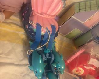 Barbie Doll size Ariel’s dolphin chariot