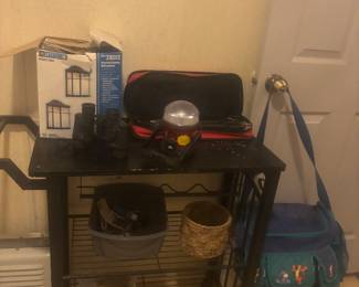 Winnie the Pooh diaper bag, rolling cart, etc