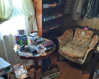 Coats, medical items, games and chess pieces
