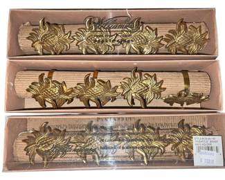 Set12 Brass Napkin Rings
