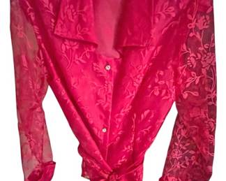 MSK Floral Pink Shirt