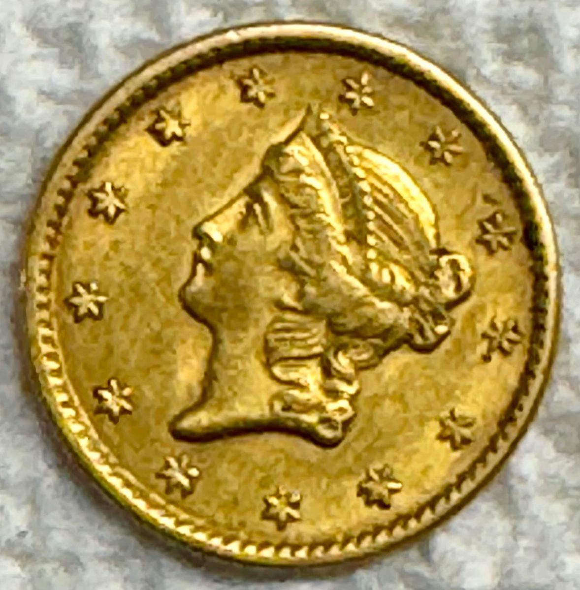 1851 One-Dollar Liberty Head with Coronet