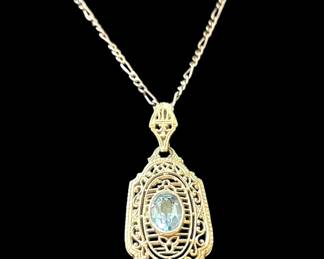 14k White Gold Pendant