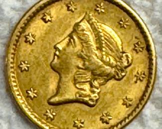 1851 One-Dollar Liberty Head with Coronet 