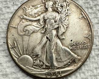 1941 Liberty Walking Half Dollar