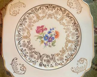 Harker Pottery Co. Plates with 22kt Gold