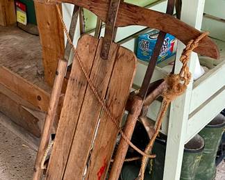 Antique Wood Sled