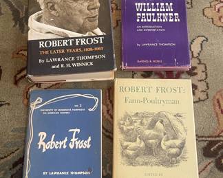 Books by Lawrance Thompson (signed)