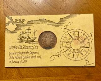 Admiral Gardner Shipwreck Coin