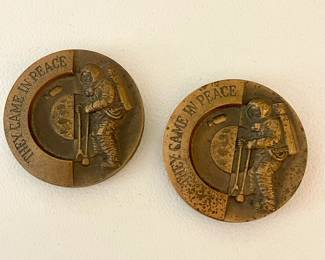 They Came in Peace - Moon Landing Medallions