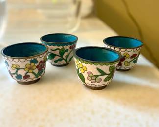 Chinese Cloisonne Cups