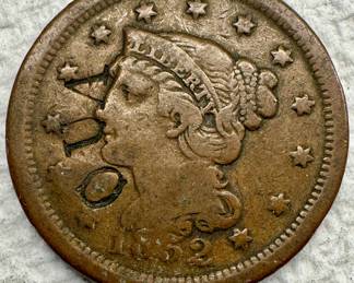 1852 Braided Hair Large Cent