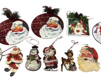Assortment of TinMetal Ornaments