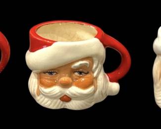 Vintage Santa Claus Christmas Mugs