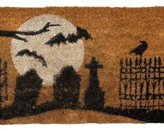 Halloween Graveyard Welcome Mat
