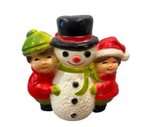 Vintage Snowman Blow Mold Decor
