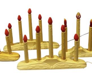 Vintage Candelabra Electric Window Candles