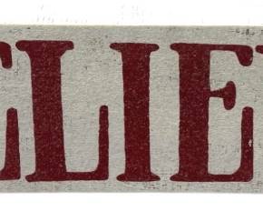 Primitives by Kathy BELIEVE Sign