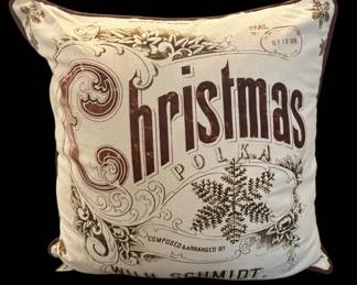 Christmas Polka Decorative Pillow