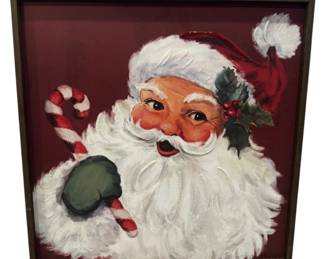 Framed Santa Wall Art