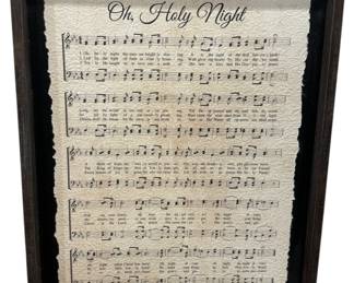 Framed O Holy Night Wood Wall Decor