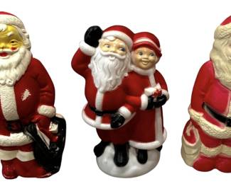 Vintage Santa Blow Molds