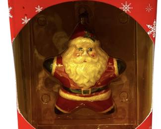RadkoStar Shaped Santa Christmas Ornament