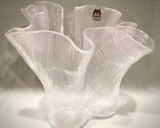 Muurla Ruffle Glass Vase