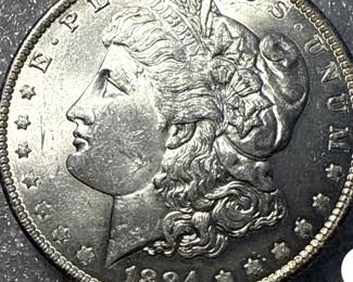 1884 Morgan Silver Dollar