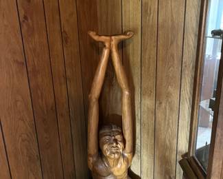 Unique Wood Carved Statue