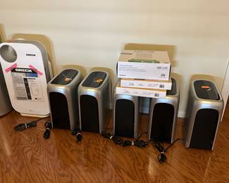 Air purifiers with new filters.
