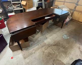 Myrtle Desk U shaped with drop leaves