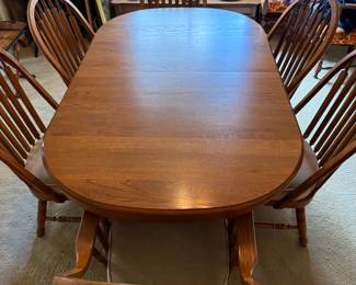 Oak Dining Table and Chairs