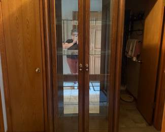 Glass Display Case with 4 Glass Shelves
Dimensions: 80”H x15” D x31.5”W