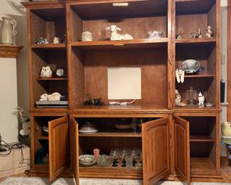 Oak Entertainment Center
Dimensions: 78”H x 86”W x 22” D