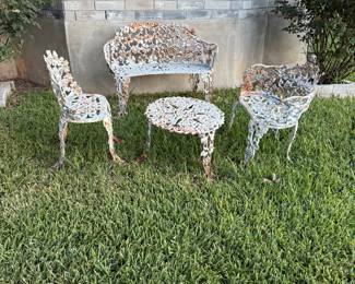 Vintage Cast Iron Patio Set